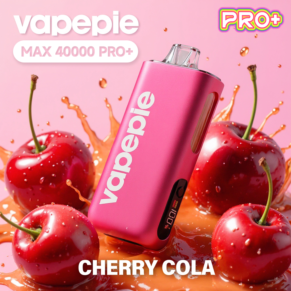 ⭐⭐⭐⭐⭐ VAPEPIE Max 40000 PRO - ulepszony jednorazowy e-papieros o większej pojemności i silikonowym ustnikiem