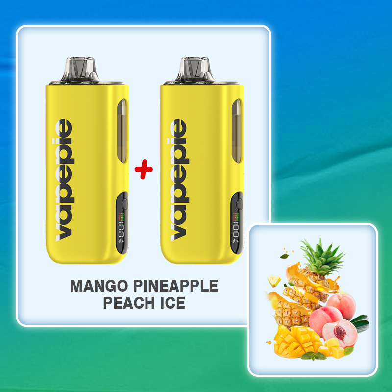 （2-20 szt）Mango-ananas-brzoskwinia & VAPEPIE Max 40000 PUFFS Disposable Vape Kit