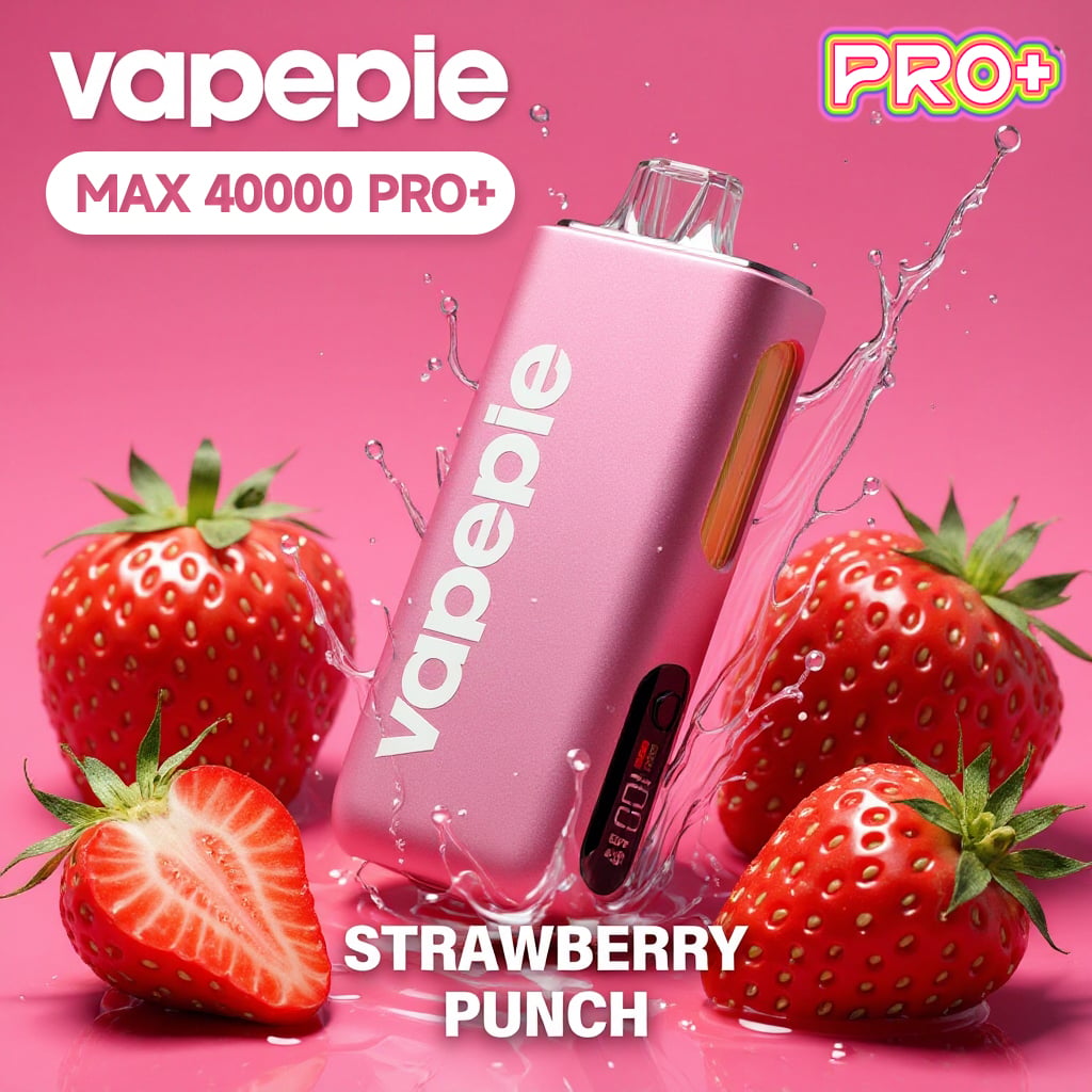⭐⭐⭐⭐⭐ VAPEPIE Max 40000 PRO - ulepszony jednorazowy e-papieros o większej pojemności i silikonowym ustnikiem