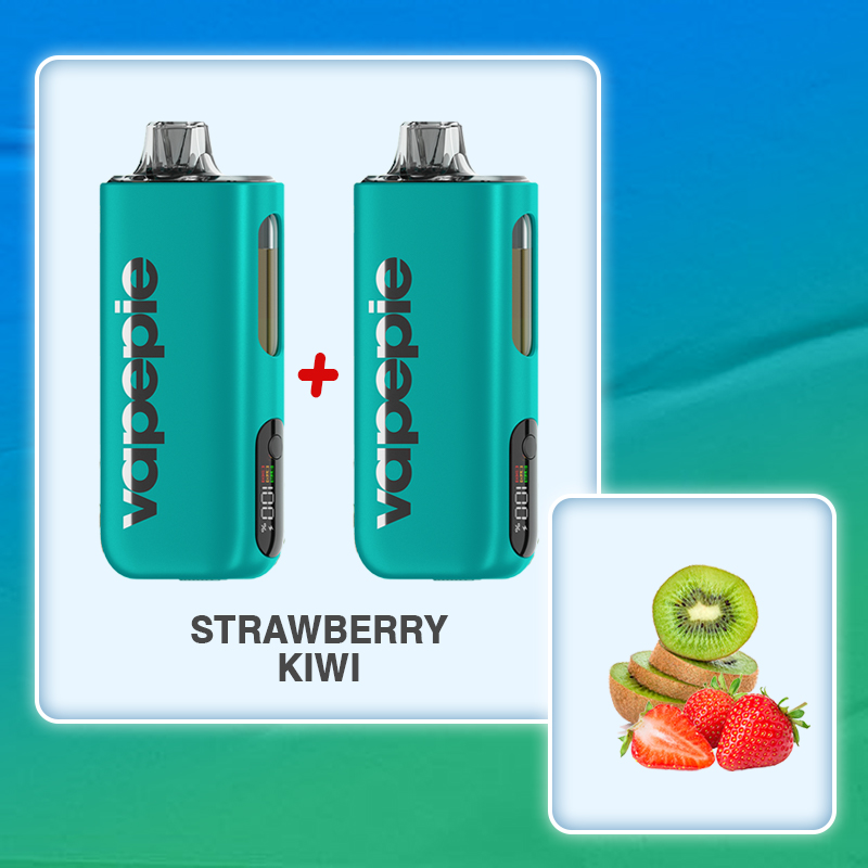 （2-20 szt）Truskawka-kiwi & VAPEPIE Max 40000 PUFFS Disposable Vape Kit
