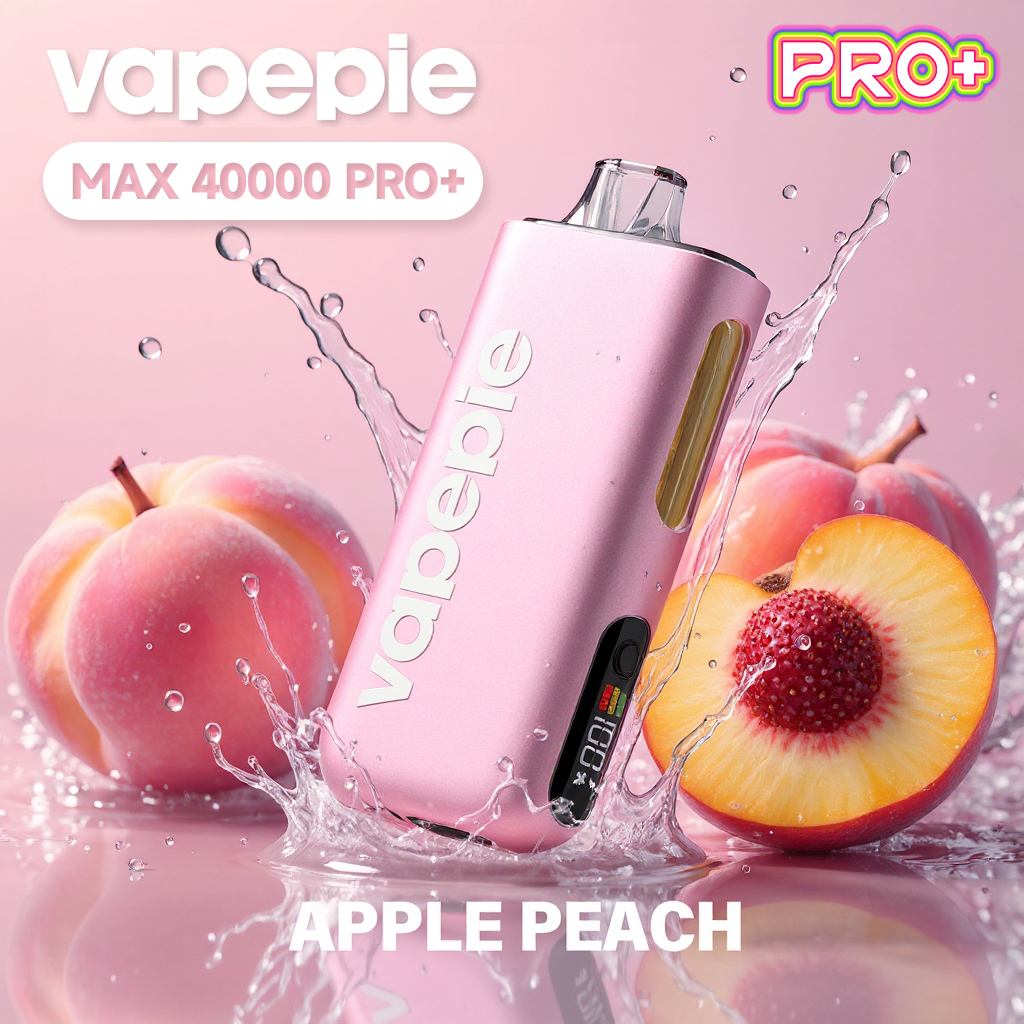 ⭐⭐⭐⭐⭐ VAPEPIE Max 40000 PRO - ulepszony jednorazowy e-papieros o większej pojemności i silikonowym ustnikiem