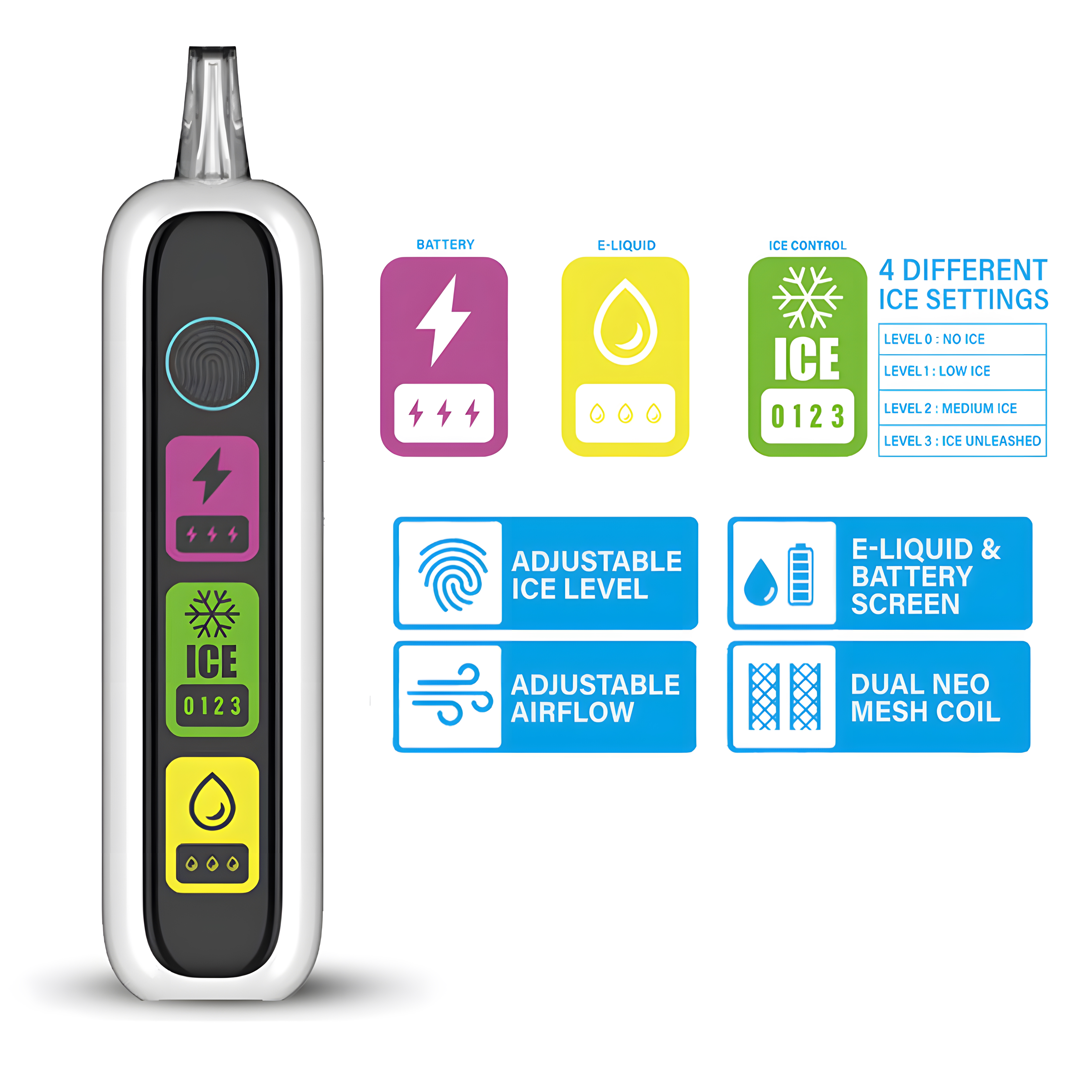 ❄️Párna Talk ICE CONTROL 40000 PUFFS - Dostosuj poziom chłodzenia według siebie