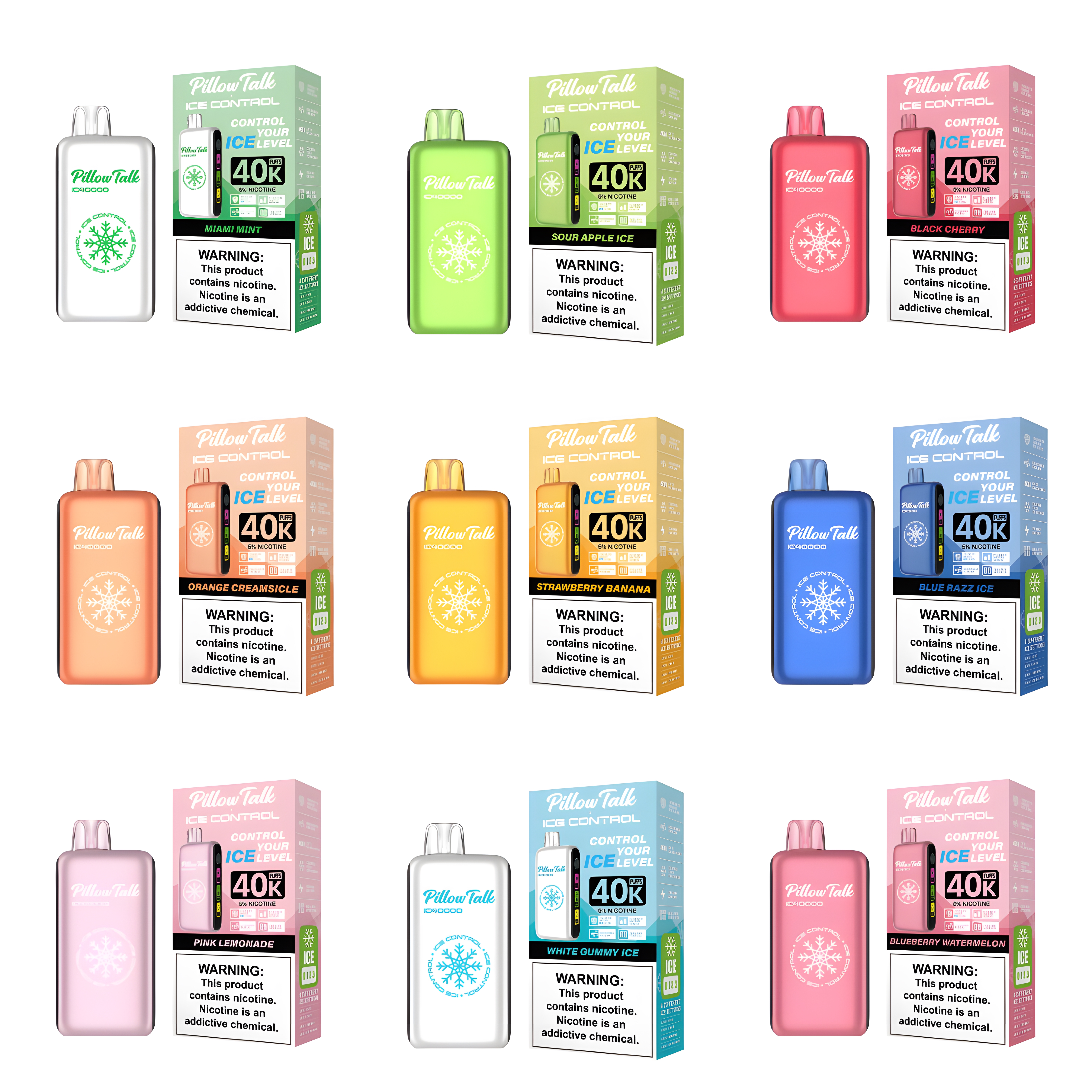 ❄️Párna Talk ICE CONTROL 40000 PUFFS - Dostosuj poziom chłodzenia według siebie