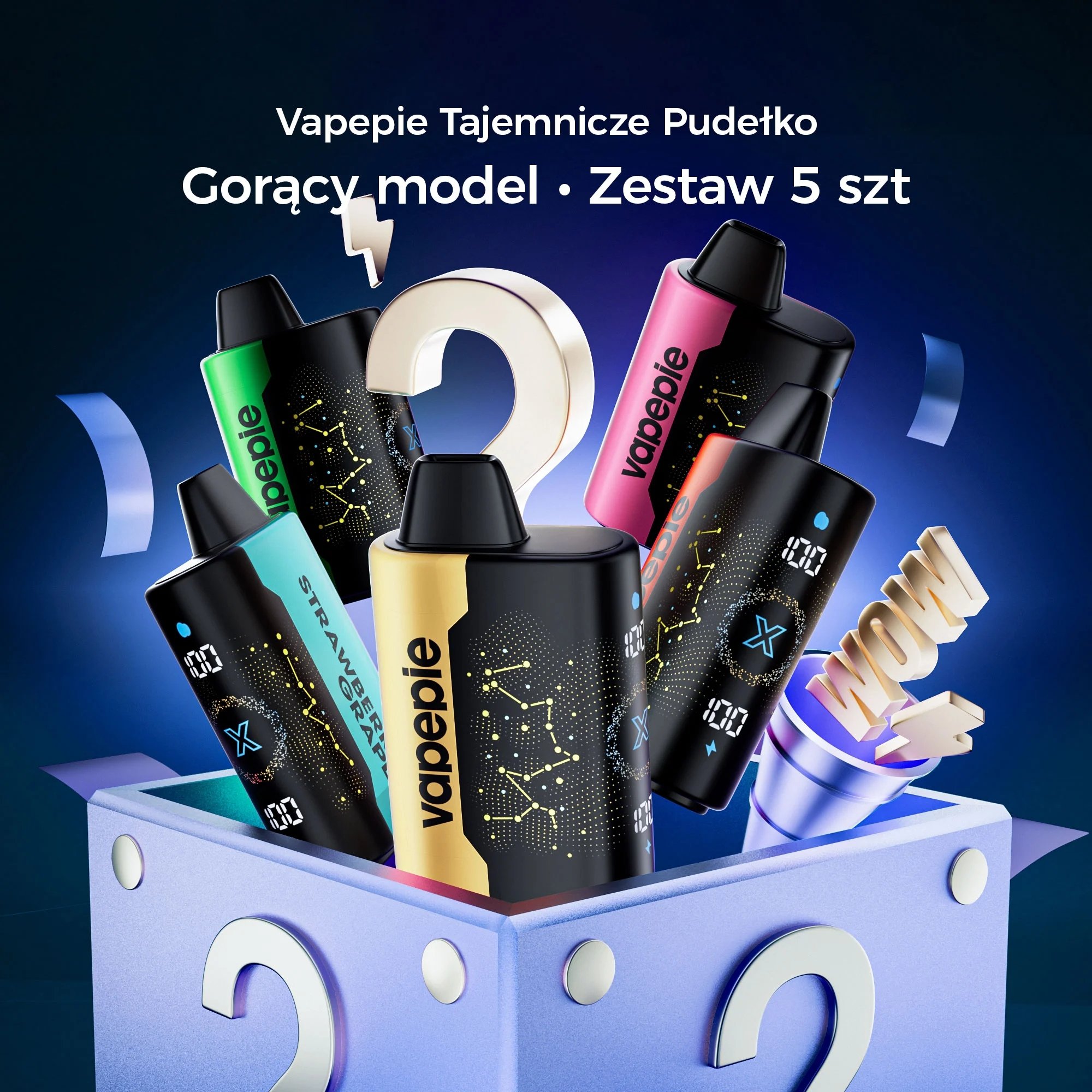 🎁5-częściowy Pudełko Niespodzianka – VAPEPIE 25000 PUFFS