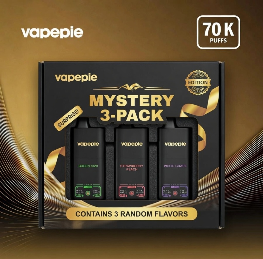 💥3-częściowy Pudełko Niespodzianka - VAPEPIE Mega 70000 Puffów
