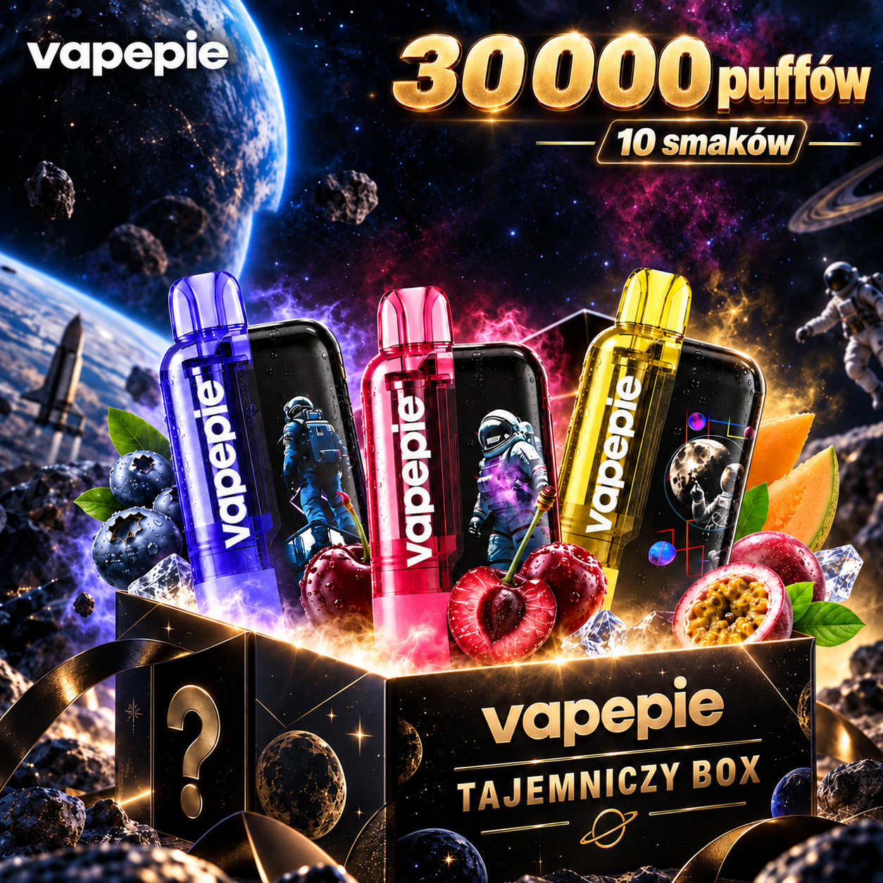 ⭐⭐⭐⭐TK × VAPEPIE Ultra Phantom 30000 Puffów