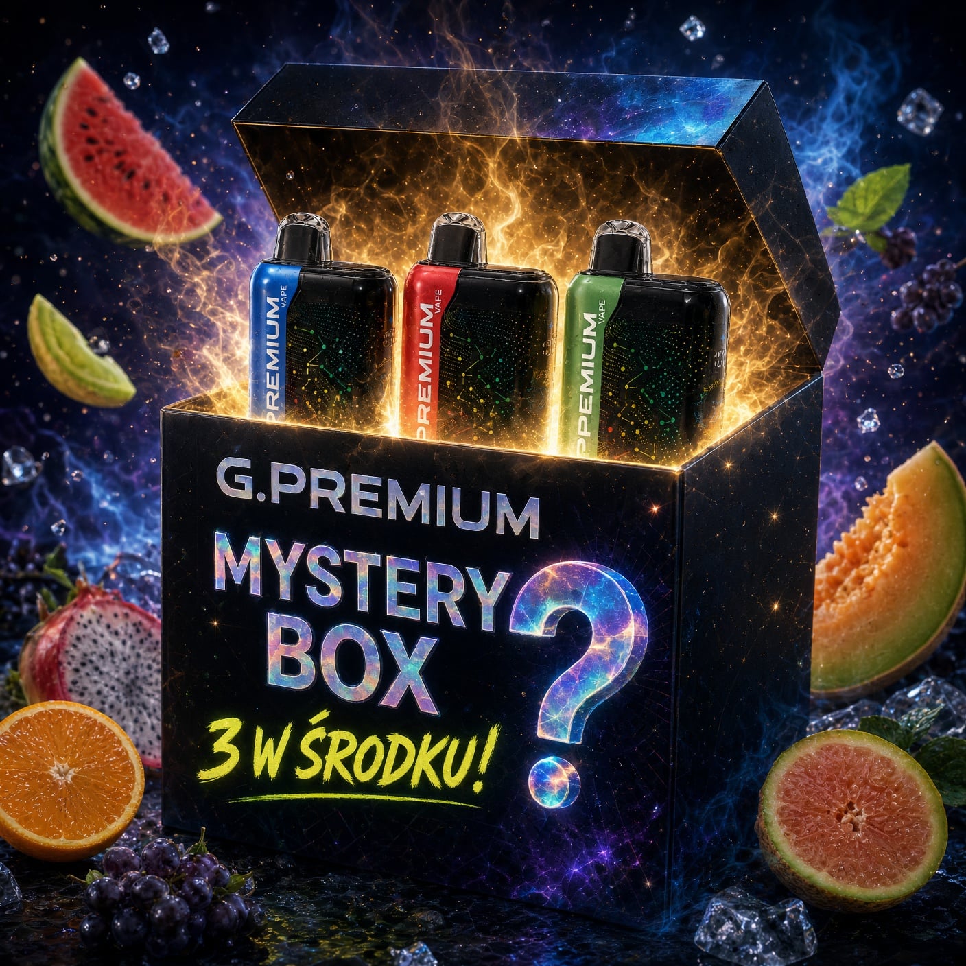 💥3-częściowy Pudełko Niespodzianka – GEEK BAR.PREMIUM Jednorazowy Vape 60000 puffów