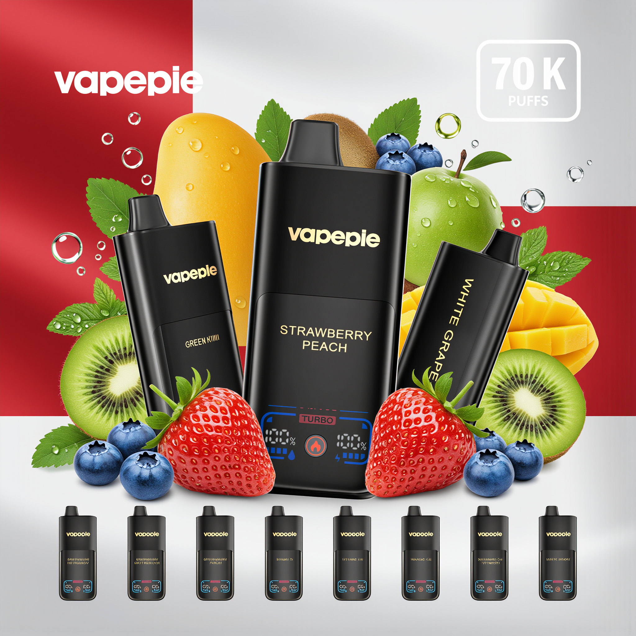 VAPEPIE Mega 70000 Puffów - Jednorazowy E-Papieros Akcja