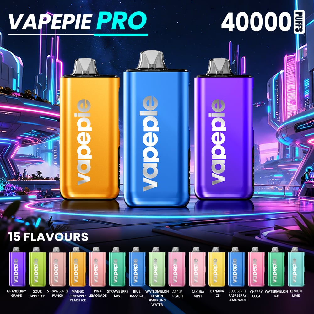 VAPEPIE Max 40000 PRO – Vylepšená jednorázová e-cigareta s väčšou kapacitou a silikónovým náustkom