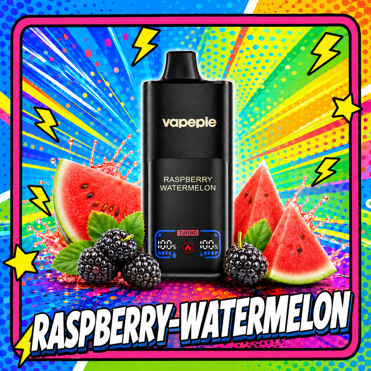 VAPEPIE 70000 PUFFS-Málna-görögdinnye íz