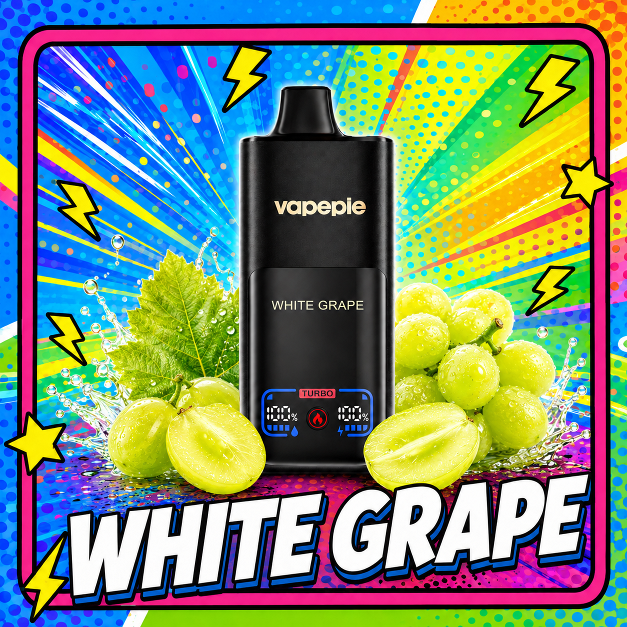 VAPEPIE 70000 PUFFS-Fehér szőlő íz