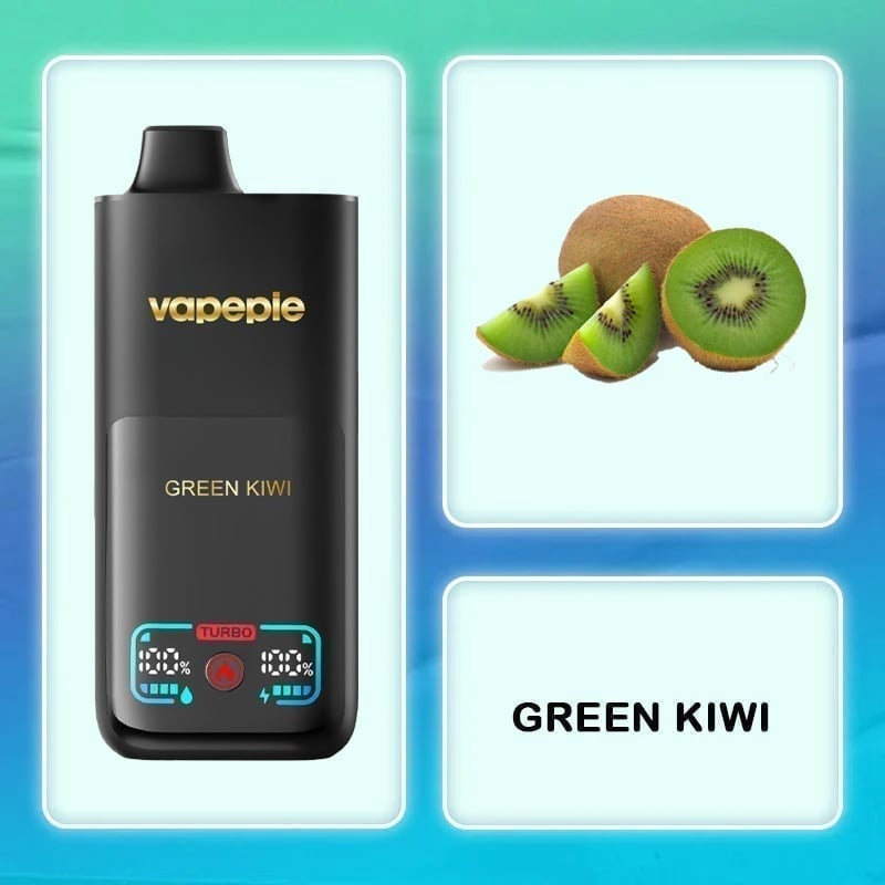 VAPEPIE Zielone kiwi – 70000 zaciągnięć