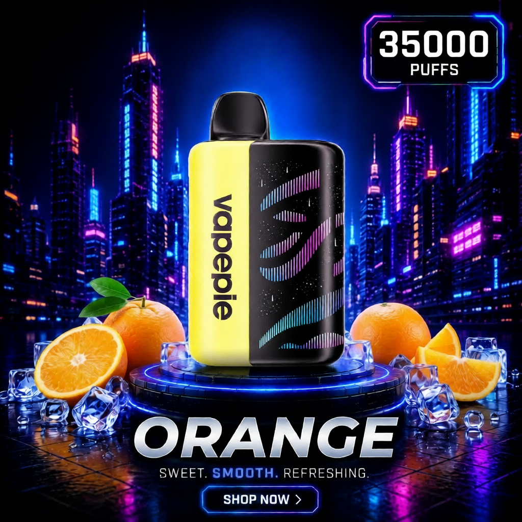 Orange Ice | 35000 Puffs Rechargeable Disposable Vape