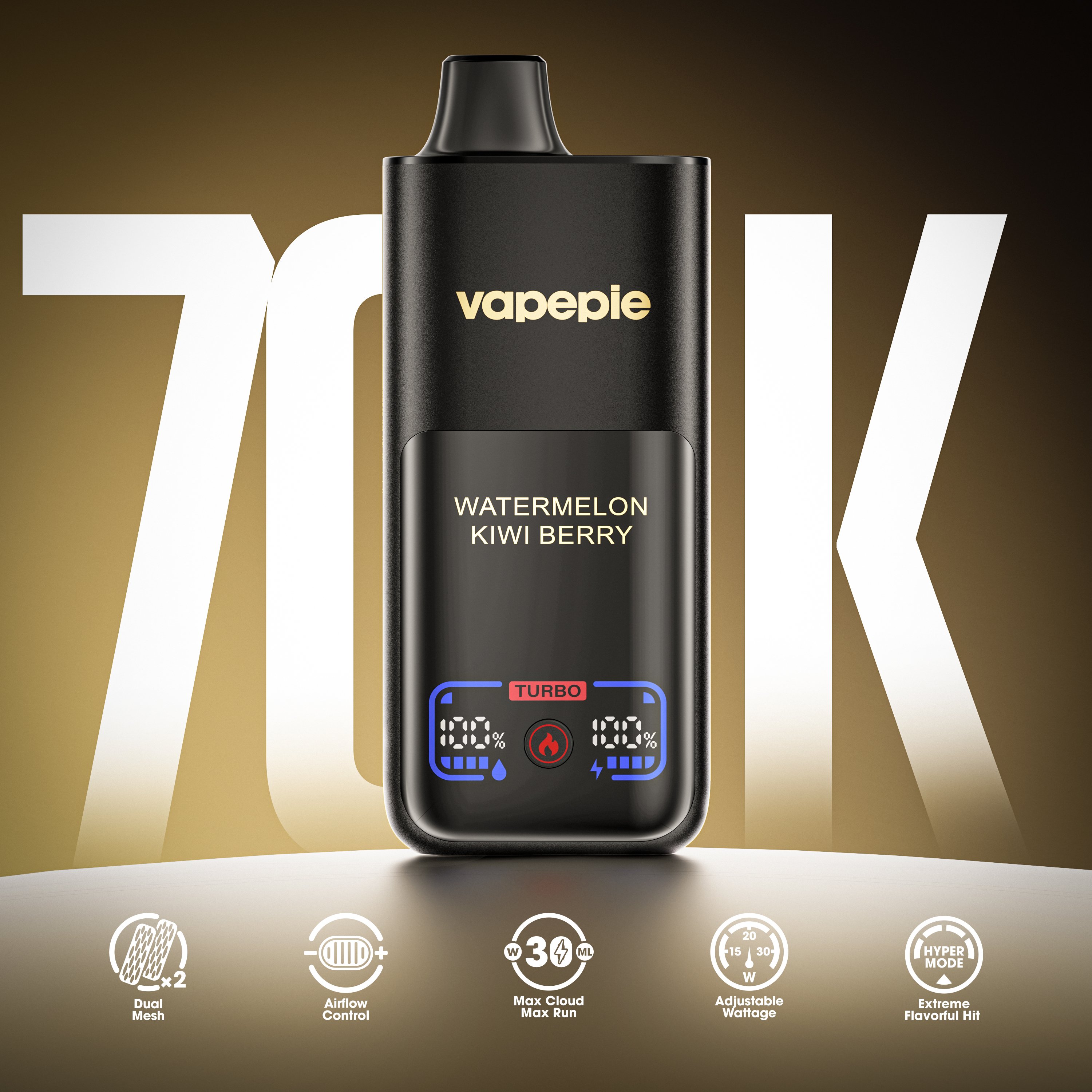 Görögdinnye-Kwi-Eper💥VAPEPIE Mega 70000 PUFFS