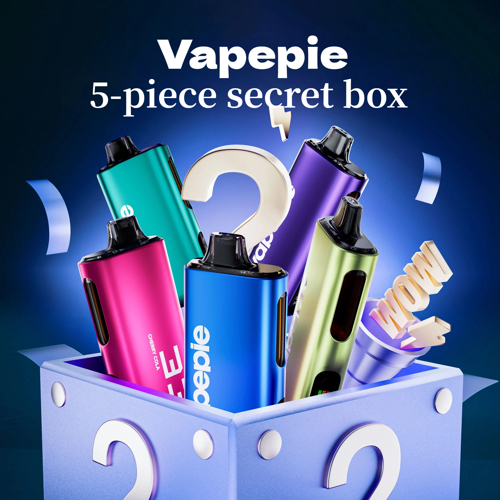 ✨5 Pack Mystery Box – VAPEPIE Max 40000 PUFFS Surprise Bundle