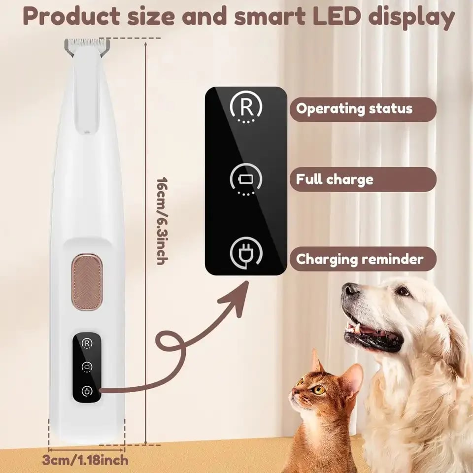⚡LAST DAY 49% OFF -  Pawsitively Purrfect Grooming! Rechargeable Pet Hair Trimmer Kit ✨