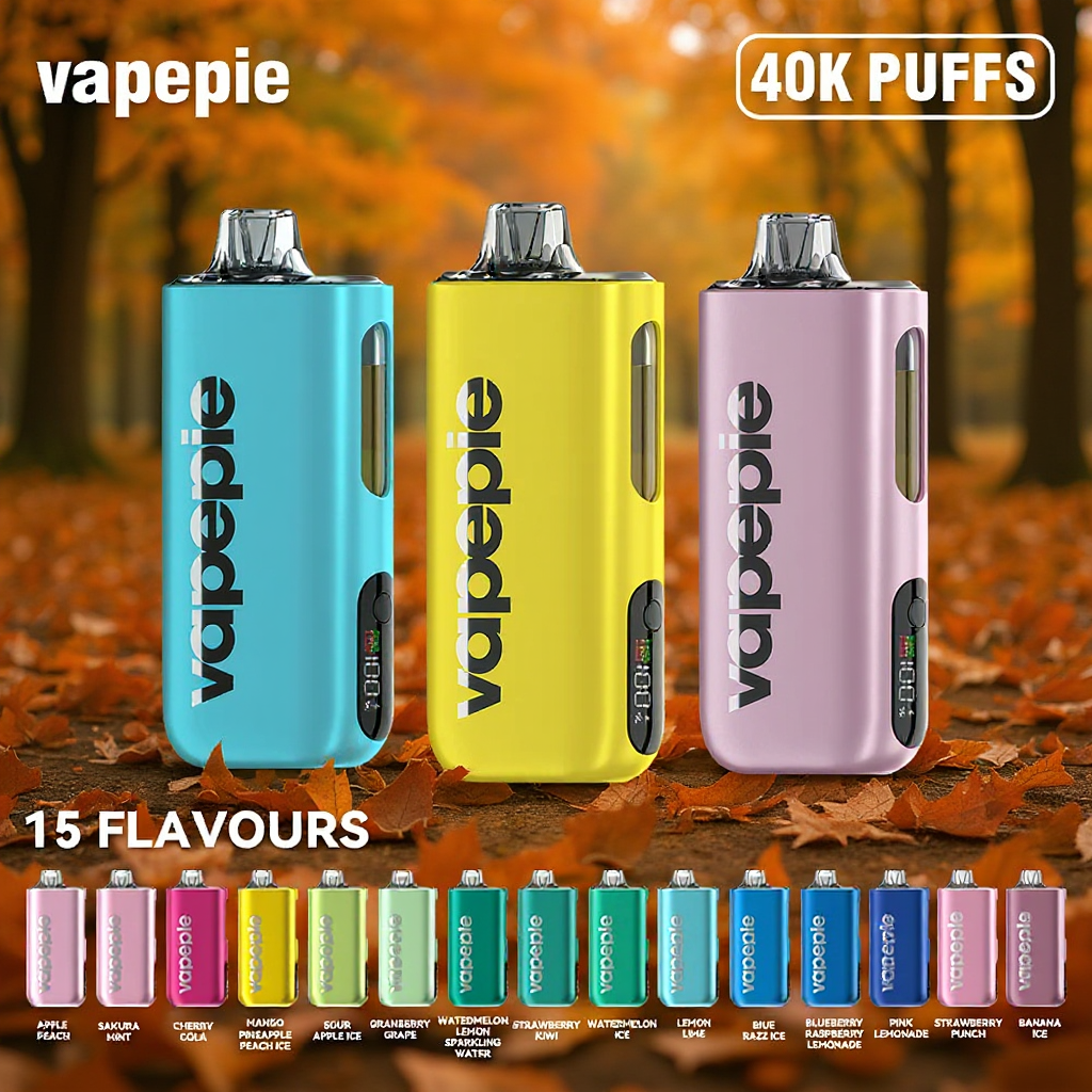 Őszi Akció! 🍂 VAPEPIE Max 40000 PUFFS - ZÉRÓ ÉGETT SZAG! 🔥 Fejlesztett Porlasztó & Magrendszer | Világ Legvékonyabb Vape-ja