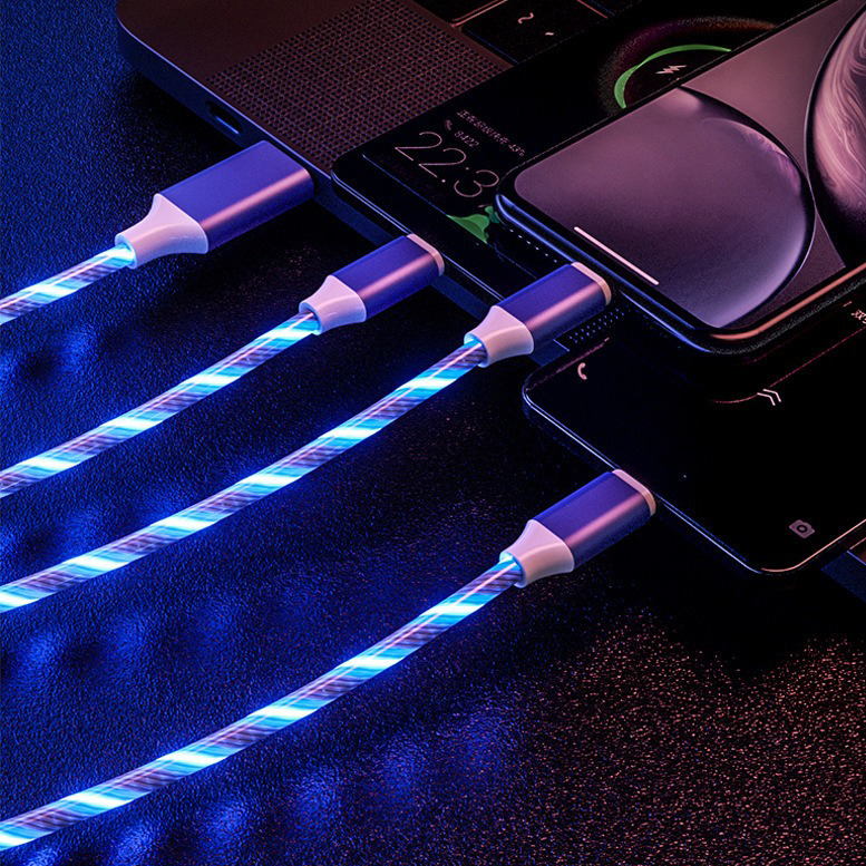 Vapepie – 3-in-1 LED Flow Light Charging Cable