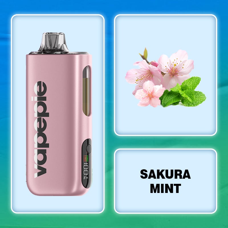 Sakura-máta & VAPEPIE Max 40000 PUFFS