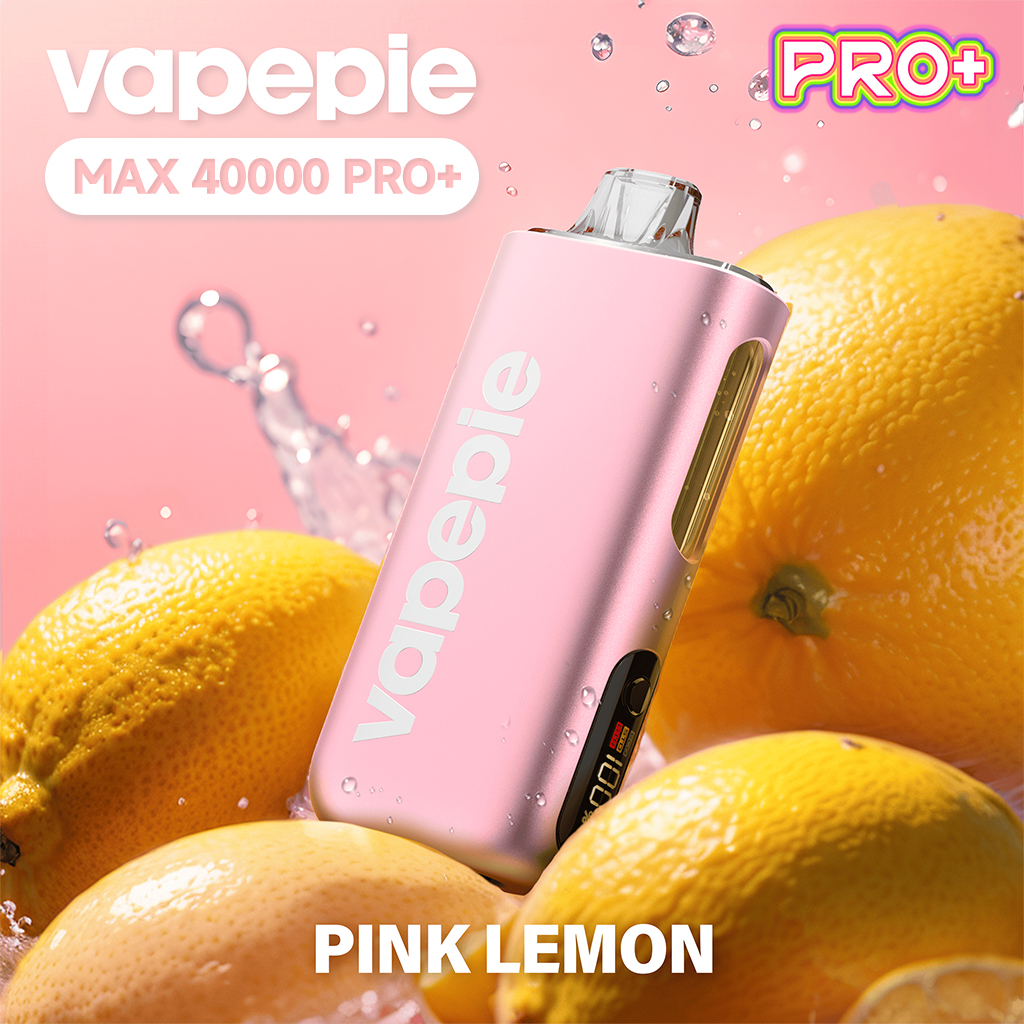 Růžový citron- ✨VAPEPIE MAX 40000 PUFFS PRO+