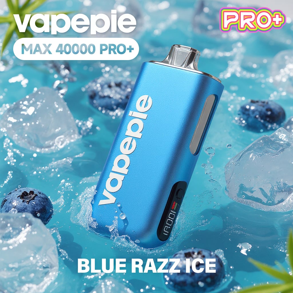 Modrý Raz led- ✨VAPEPIE MAX 40000 PUFFS PRO+