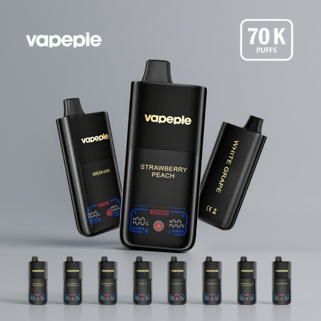 VAPEPIE Mega 70000 ŠLUKŮ – Obří oblaka a dlouhotrvající výkon
