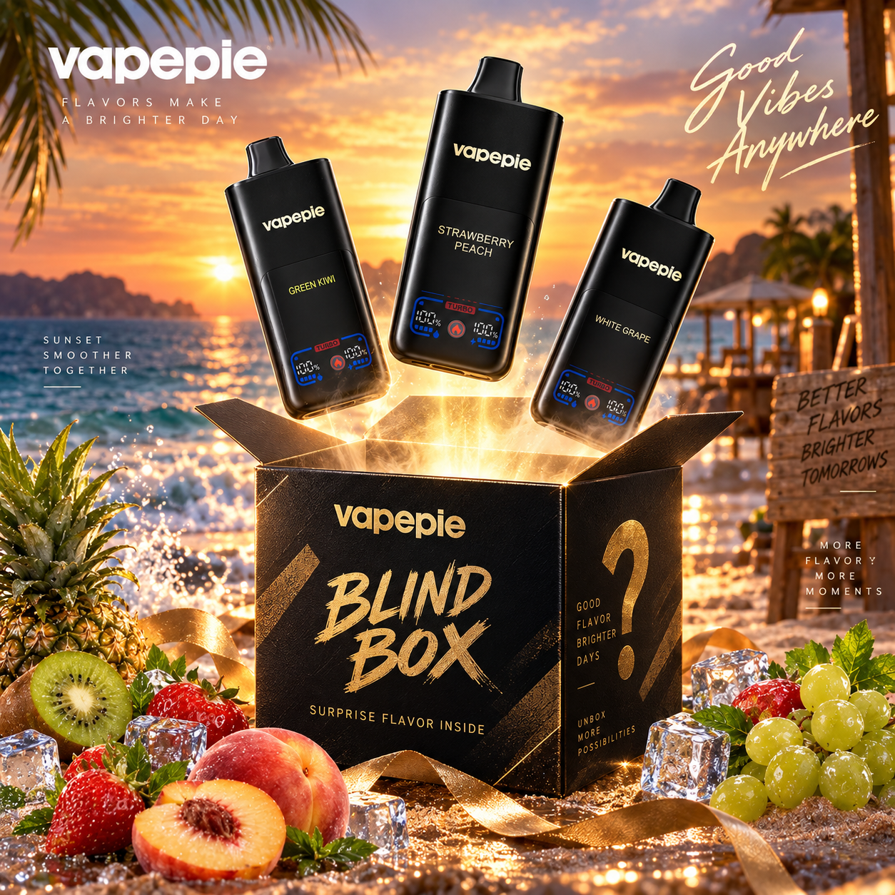 VAPEPIE Mega 70 000 Potahů – Obří oblaka a dlouhotrvající výkon