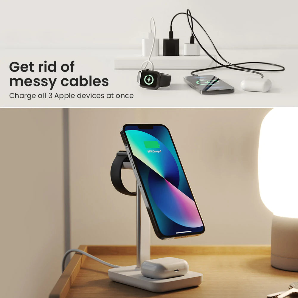 3 in 1 Wireless Charging Station Suitable for iPhone