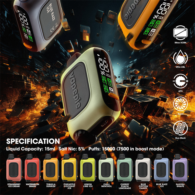 Eper fagylalt & Vapepie RO 15000 PUFFS