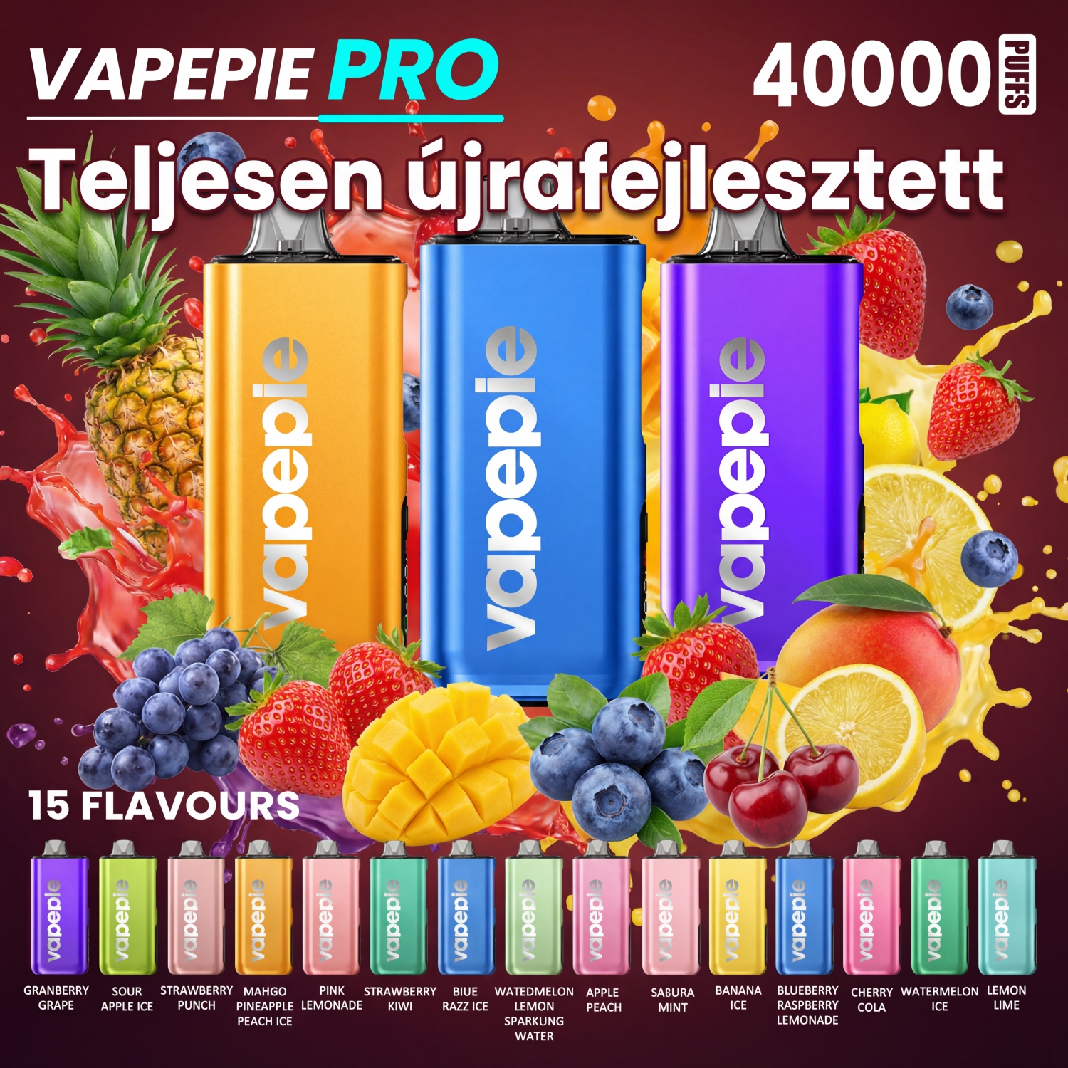 🎁VAPEPIE Max 40000 PRO – ÚJ 2026 Frissített 40K Slukk