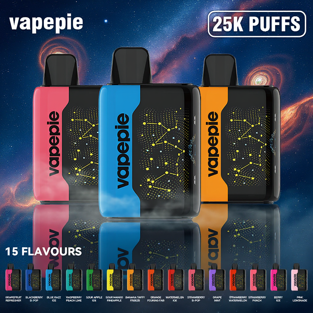 💥FELSZÁMOLÁSI AKCIÓ-70% OFF✨VAPEPIE 25000 PUFFS 5% - Ívelt Star Sky képernyő – extrém hosszú üzemidő, villámgyors töltés és luxus élmény!