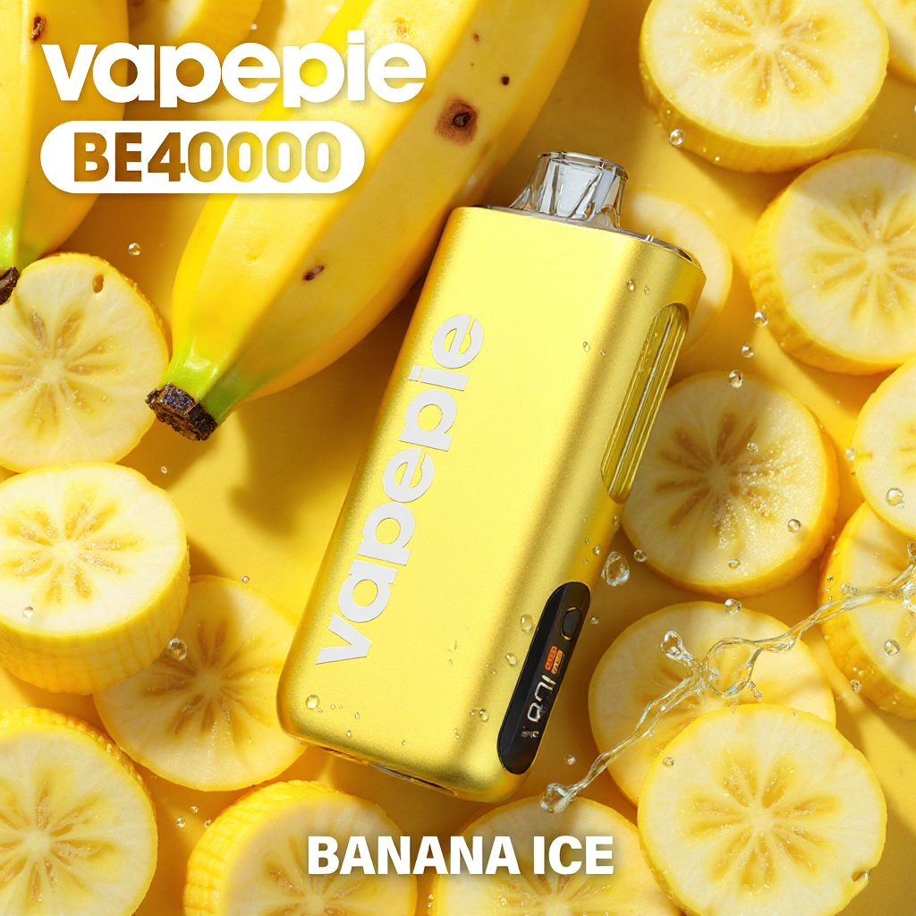 Bananowa zamieć lodowa & VAPEPIE Max 40000 PUFFS