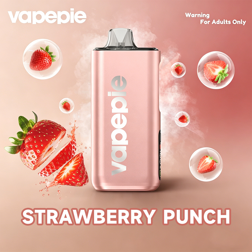Truskawkowy poncz & VAPEPIE Max 40000 PUFFS PRO+