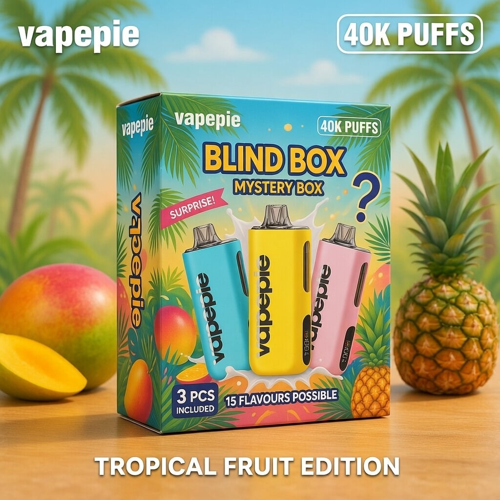 3 db🎁Mystery Box🎁 – titokzatos ajándékodat🔥VAPEPIE Max Power 40000 PUFFS