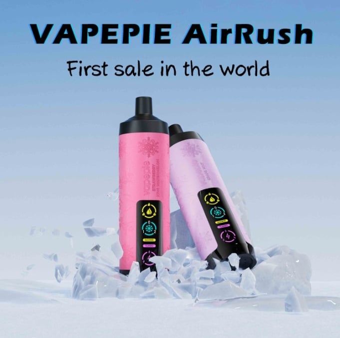 VAPEPIE AIRPUSH 20000 Slukkos Eldobható E-cigi – Hosszú Élettartamú, Vízpipás Tüdőszívás Élmény