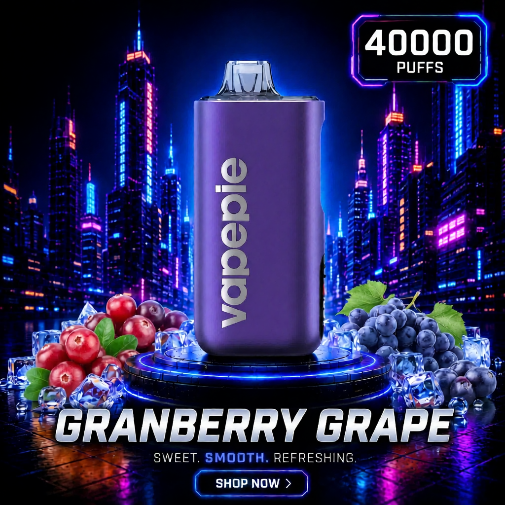 Granberry Grape | 40000 Puffs Rechargeable Disposable Vape