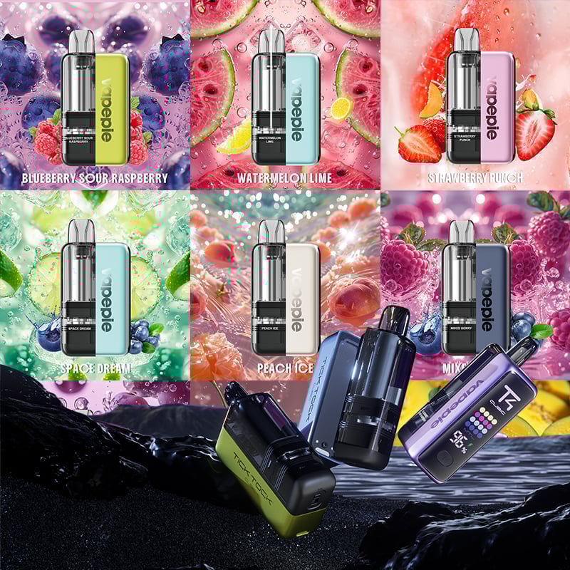 ⭐VAPEPIE Ultra X 15000 Puffów - Kaseta wymienna Tick Tock Collection