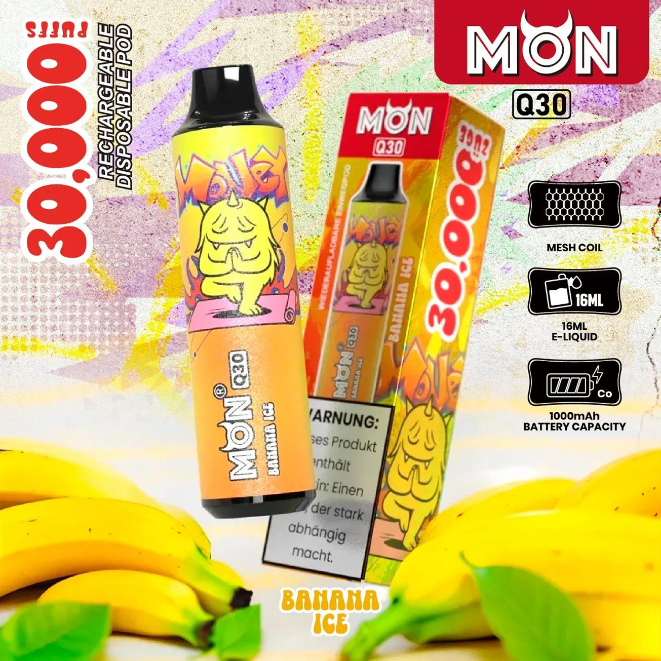 MON 30000 Potahů, vysoký výkon, limitovaná edice Vape – Speciální edice