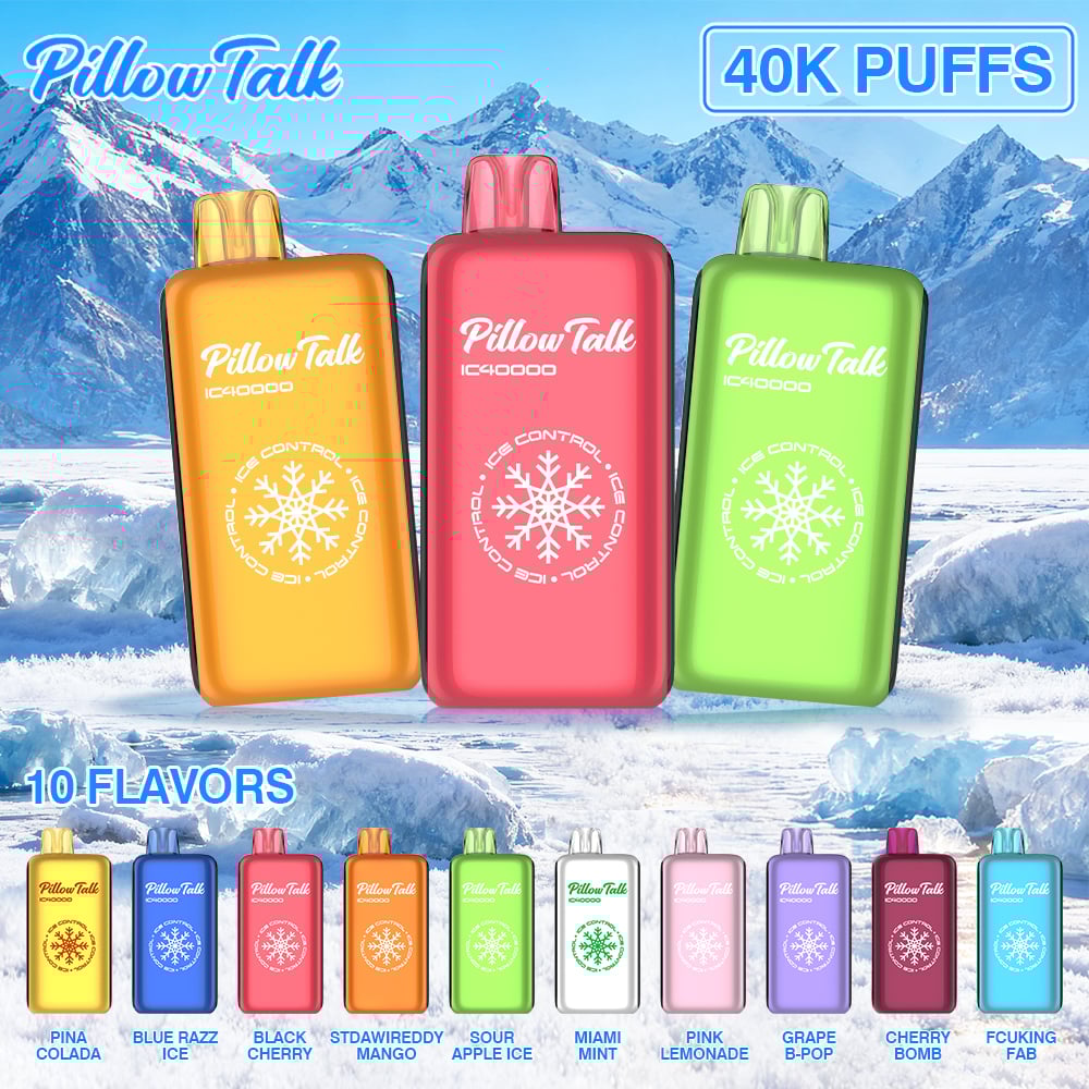 ❄️Pillow Talk ICE CONTROL 40000 PUFFS - Přizpůsobte si úroveň chlazení