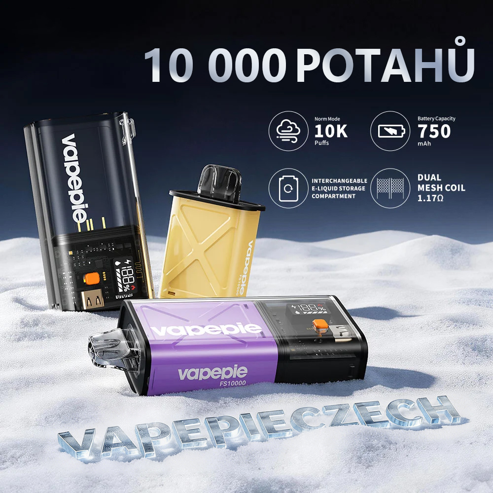 VAPEPIE Disposable Pod 10000 potahů(8+1 sada) – tvůj nový oblíbenec je tady!