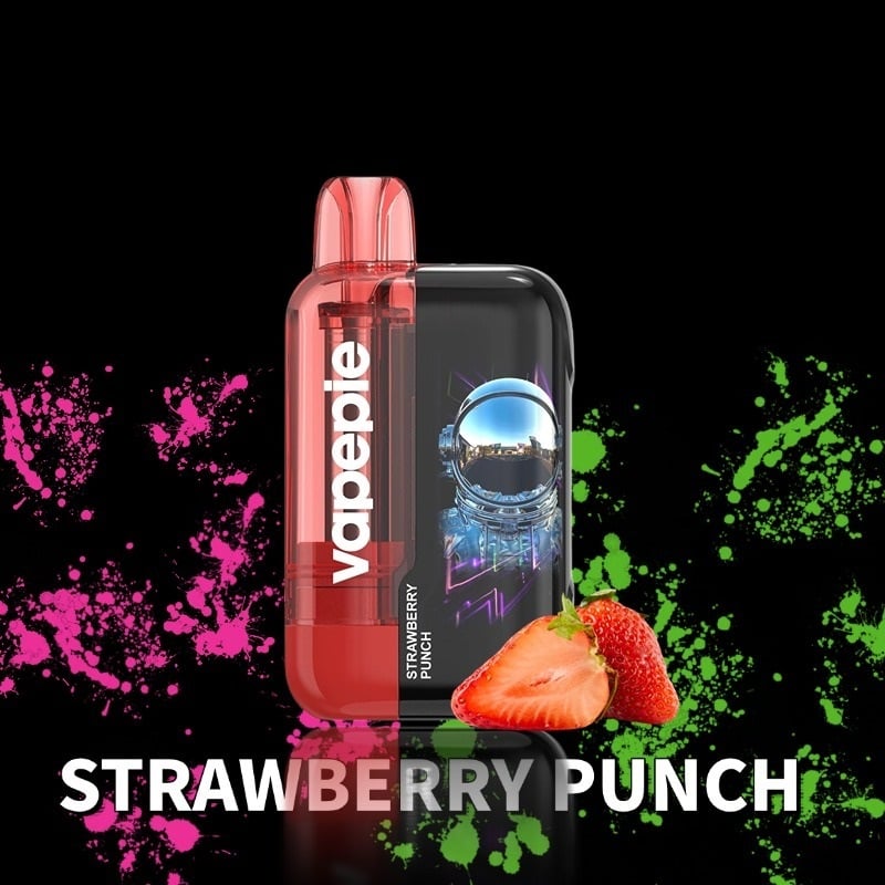 Jahodový punč🔥 TK × VAPEPIE Ultra Phantom 30000 PUFFS (potáhnutí)