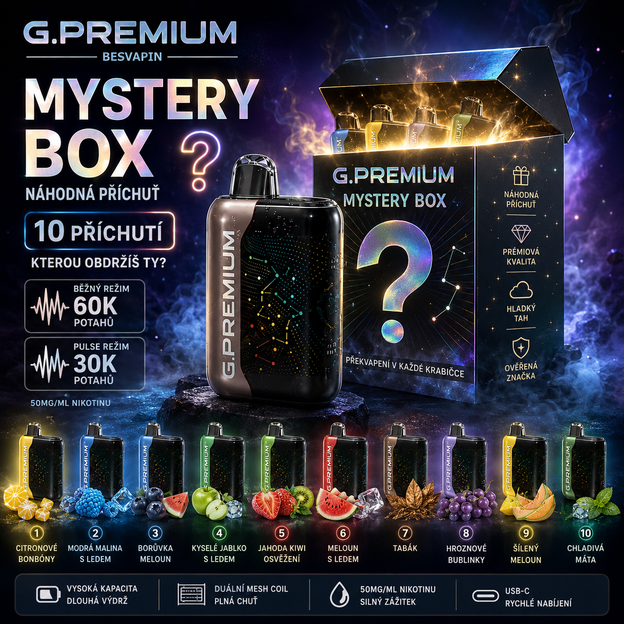 3 ks🎁Mystery Box🎁 | G.PREMIUM 60 000 potahů