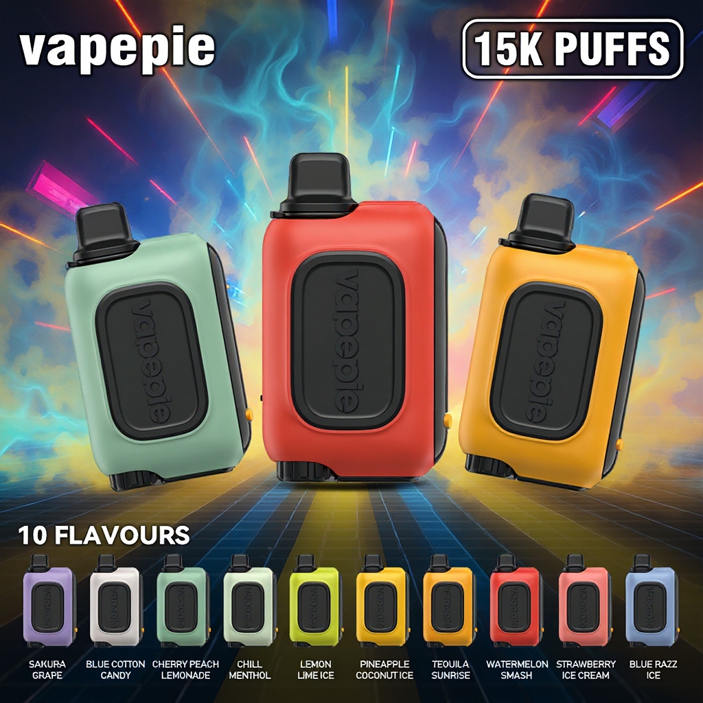 Vapepie RO 15000 PUFFS -  maximální výdrž pro náročné uživatele - 10 příchutí