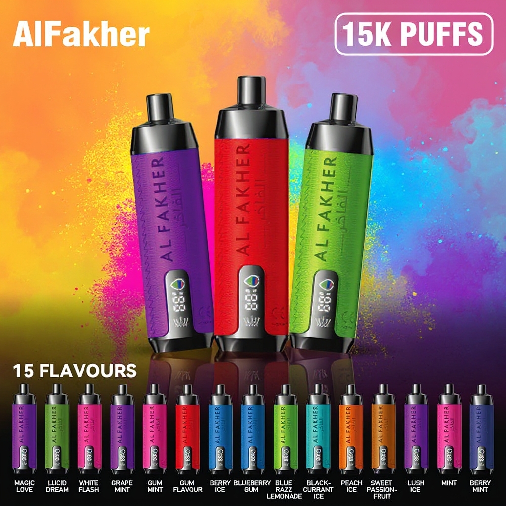 🔥AL FAKHER 15000 PUFFS CROWN BAR s integrovanými zvukovými efekty vodní dýmky!