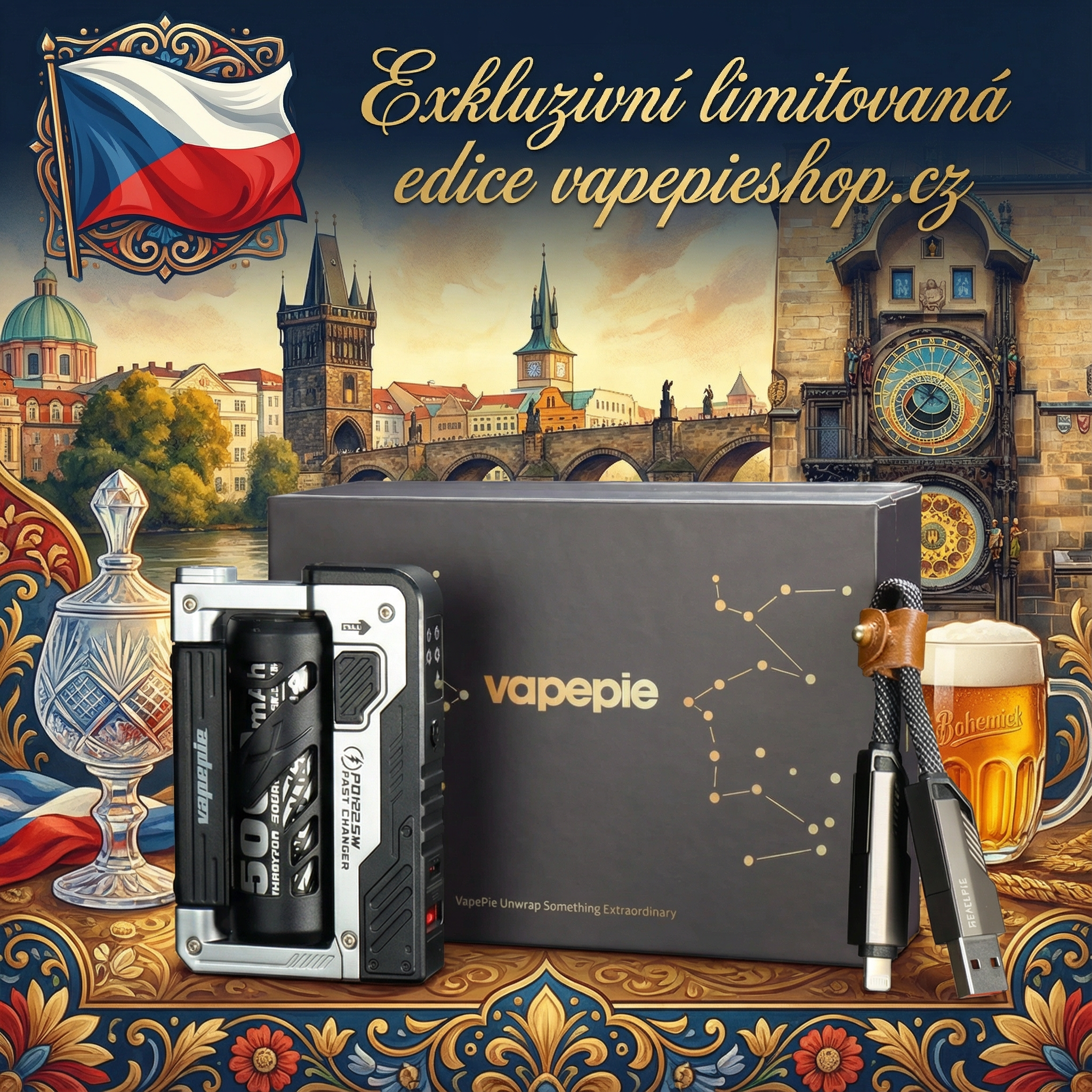VAPEPIE 15000mAh odnímatelná powerbanka