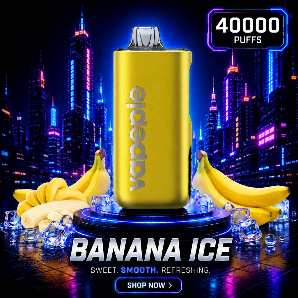 Banana lce | 40000 Puffs Rechargeable Disposable Vape