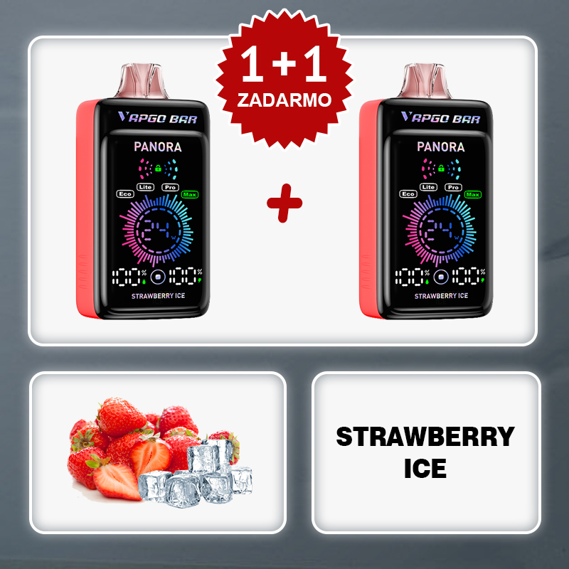 💥Akcia 1+1 ZADARMO!✨Vapgobar Panora 25000 PUFFS