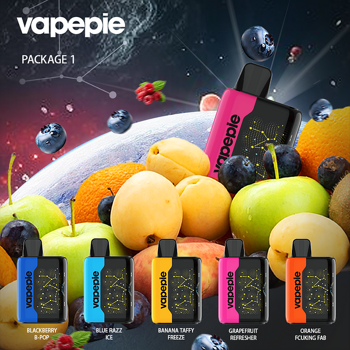 ✨VAPEPIE 25000 PUFFS - Zakrzywiony ekran Star Sky （🌌 Dzisiejsza oferta specjalna）