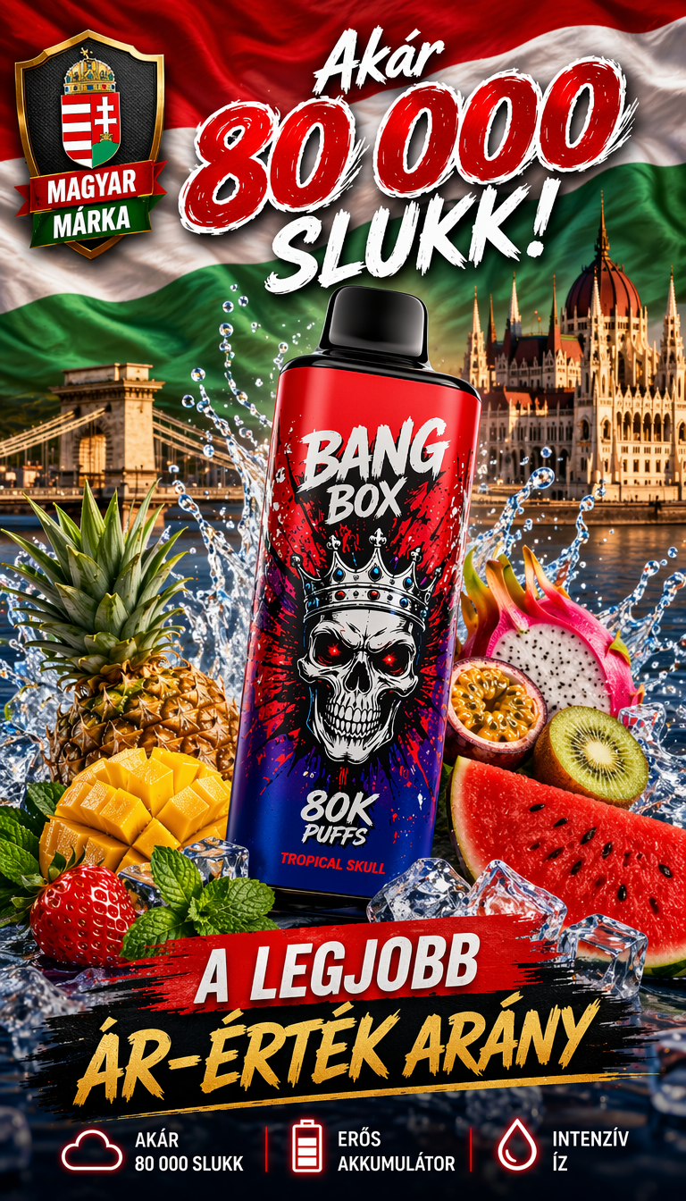 BANGBOX 80K &iacute;zek 3 az 1-ben vape kollekci&oacute; gy&uuml;m&ouml;lcs&ouml;s jeges energiaitalos disposable vape Magyarorsz&aacute;g