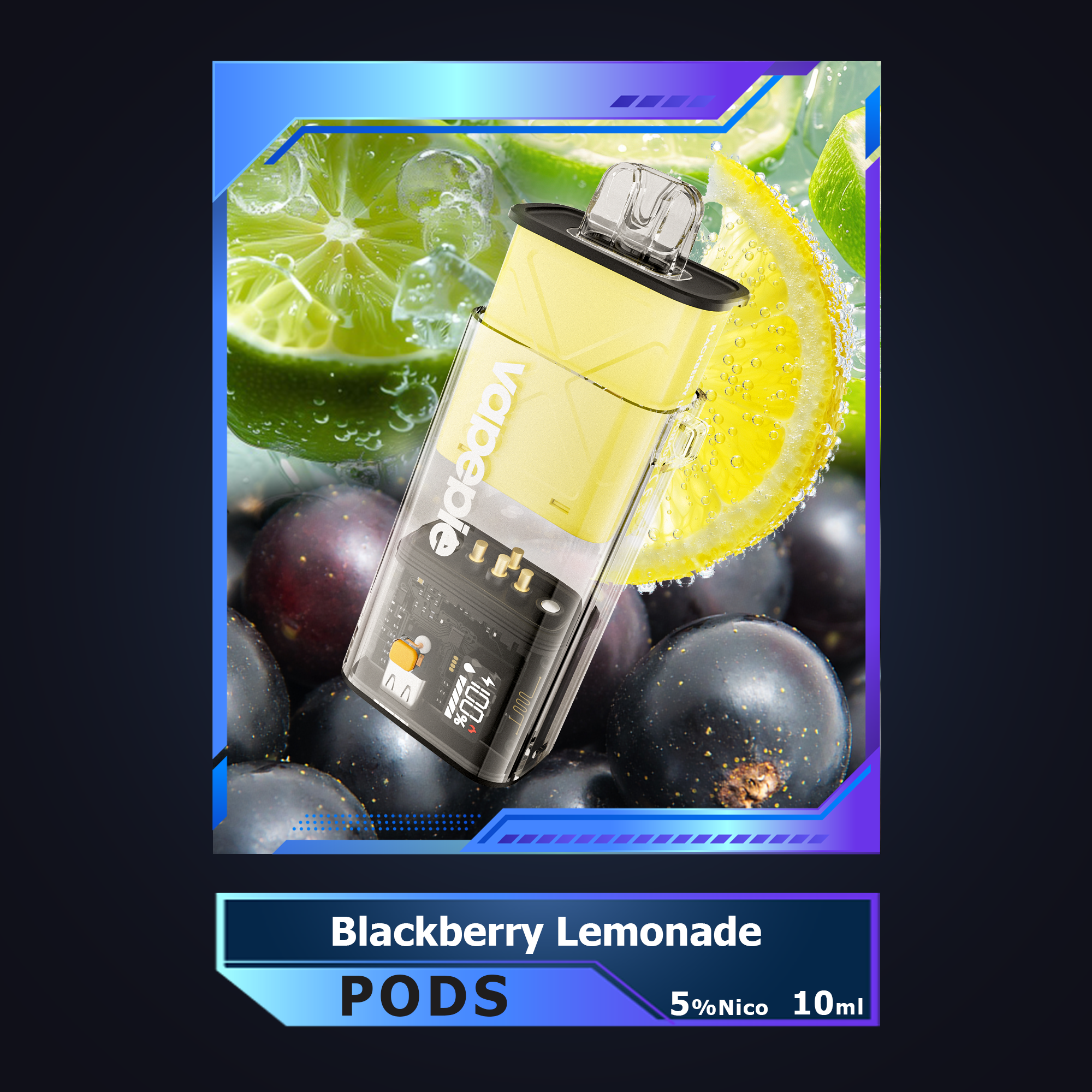 Vapepie Flexswitch 10000 Puffs -Blackberry Lemonade